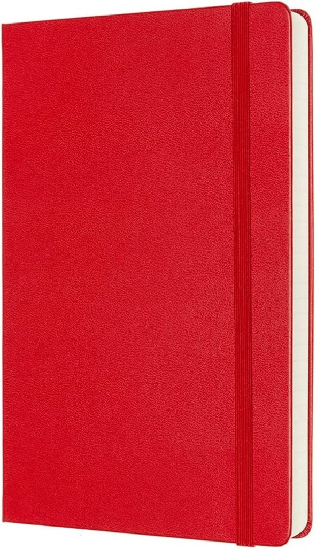 Moleskine Notebook Ruled Expanded Version Large 13x21  Red Hard Cover