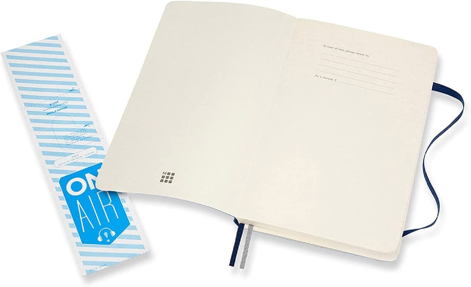 Notebook Large 13x21 Plain Expanded Version Sapphire Blue Soft Cover Moleskine
