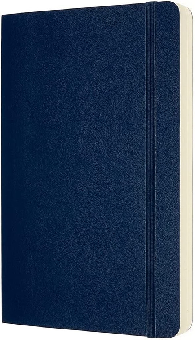 Notebook Large 13x21 Plain Expanded Version Sapphire Blue Soft Cover Moleskine