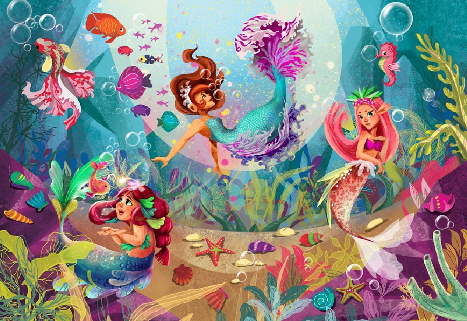 Puzzle (2 x 70τμχ.) Γοργόνες- Παιχνίδια στον βυθό  ΕΛΛΗΝΟΕΚΔΟΤΙΚΗ