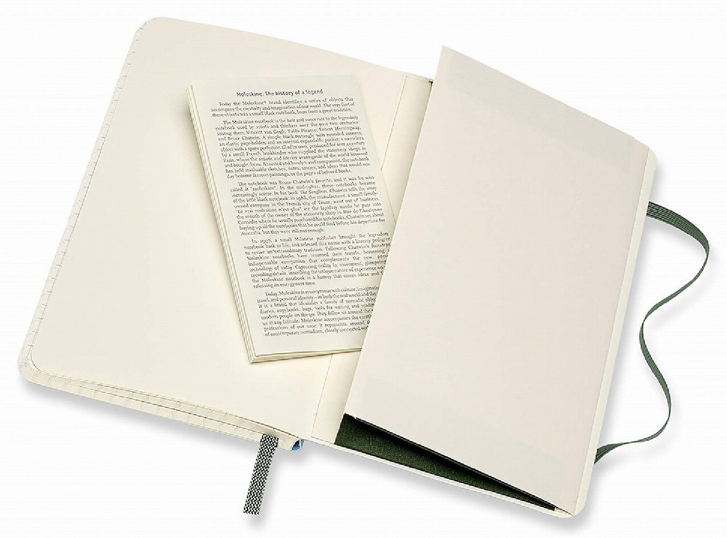 Notebook Pocket 9x14 Ruled Myrtle Green Soft Cover, Moleskine