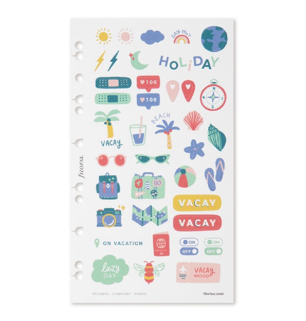 Everyday Travel Stickers 132912, Filofax