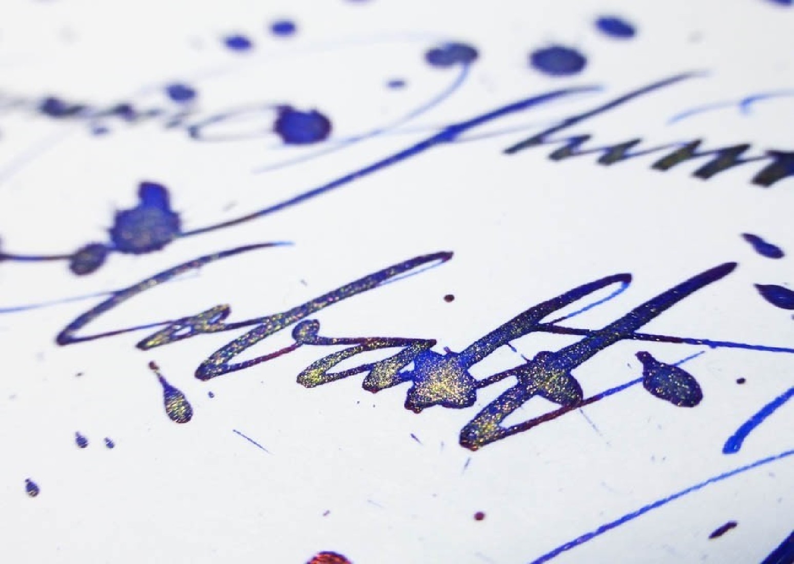 Diamine 50ml Cobalt Jazz Fountain pen shimmer ink bottle