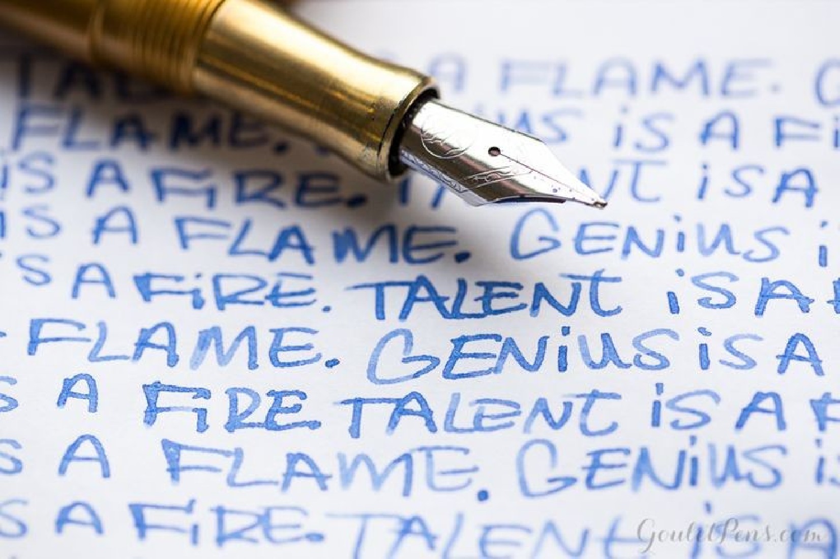 Diamine 50ml Blue Flame Fountain pen shimmer ink bottle