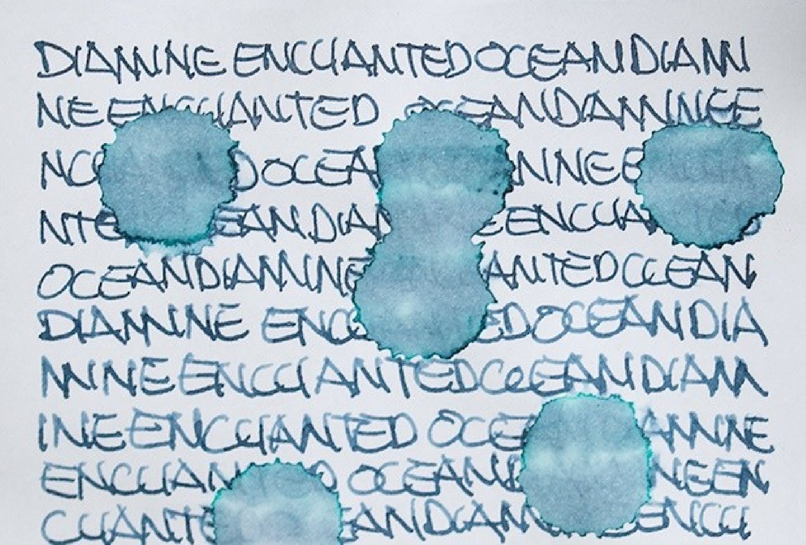 Diamine 50ml Enchanted Ocean Fountain pen shimmer ink bottle