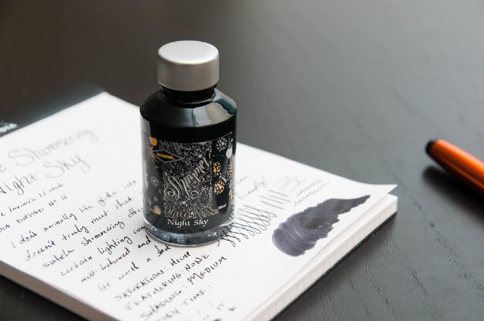 Diamine 50ml Night Sky Fountain pen shimmer ink bottle