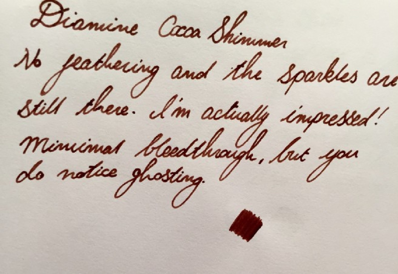 Diamine 50ml Cocoa Shimmer Fountain pen shimmer ink bottle