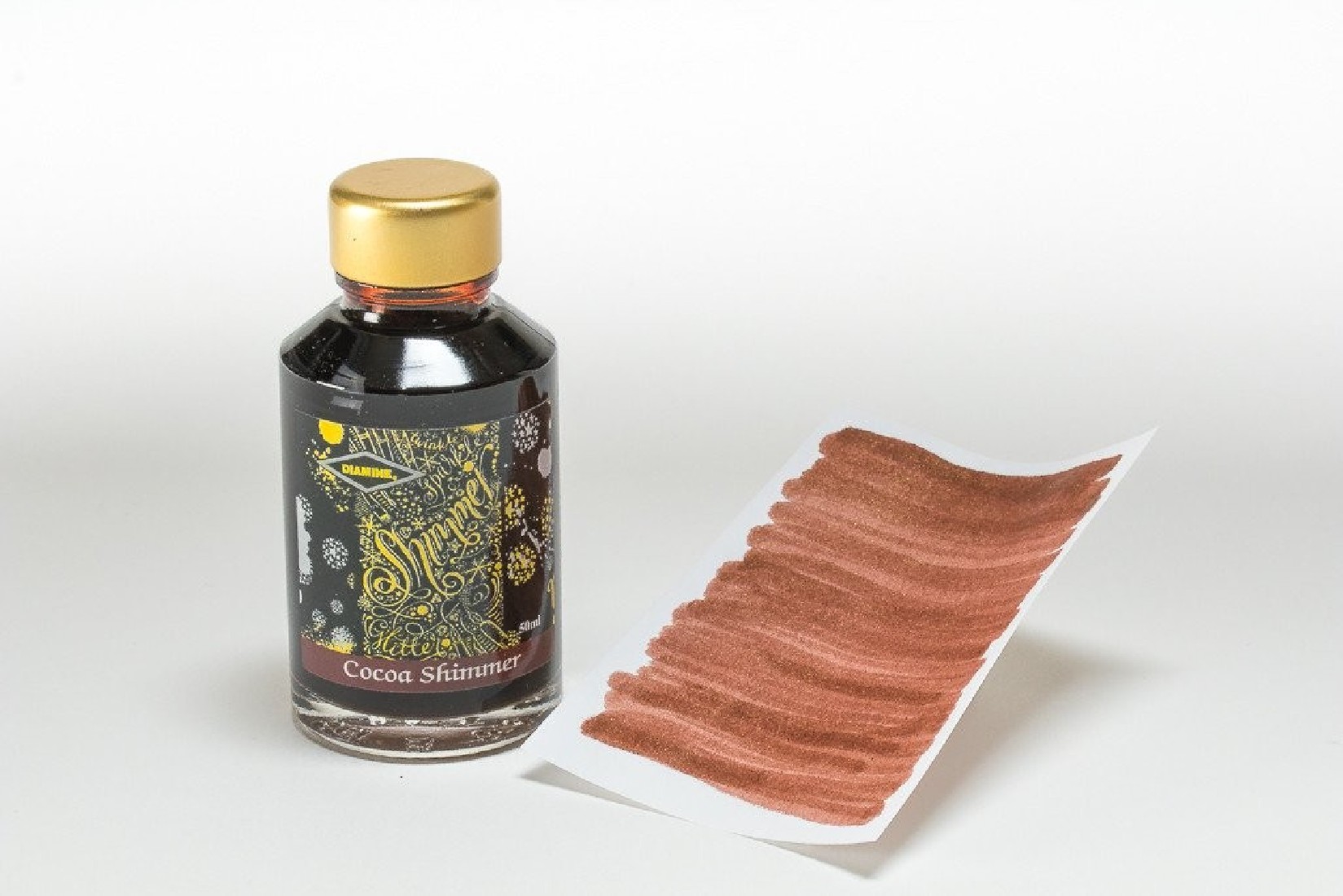Diamine 50ml Cocoa Shimmer Fountain pen shimmer ink bottle