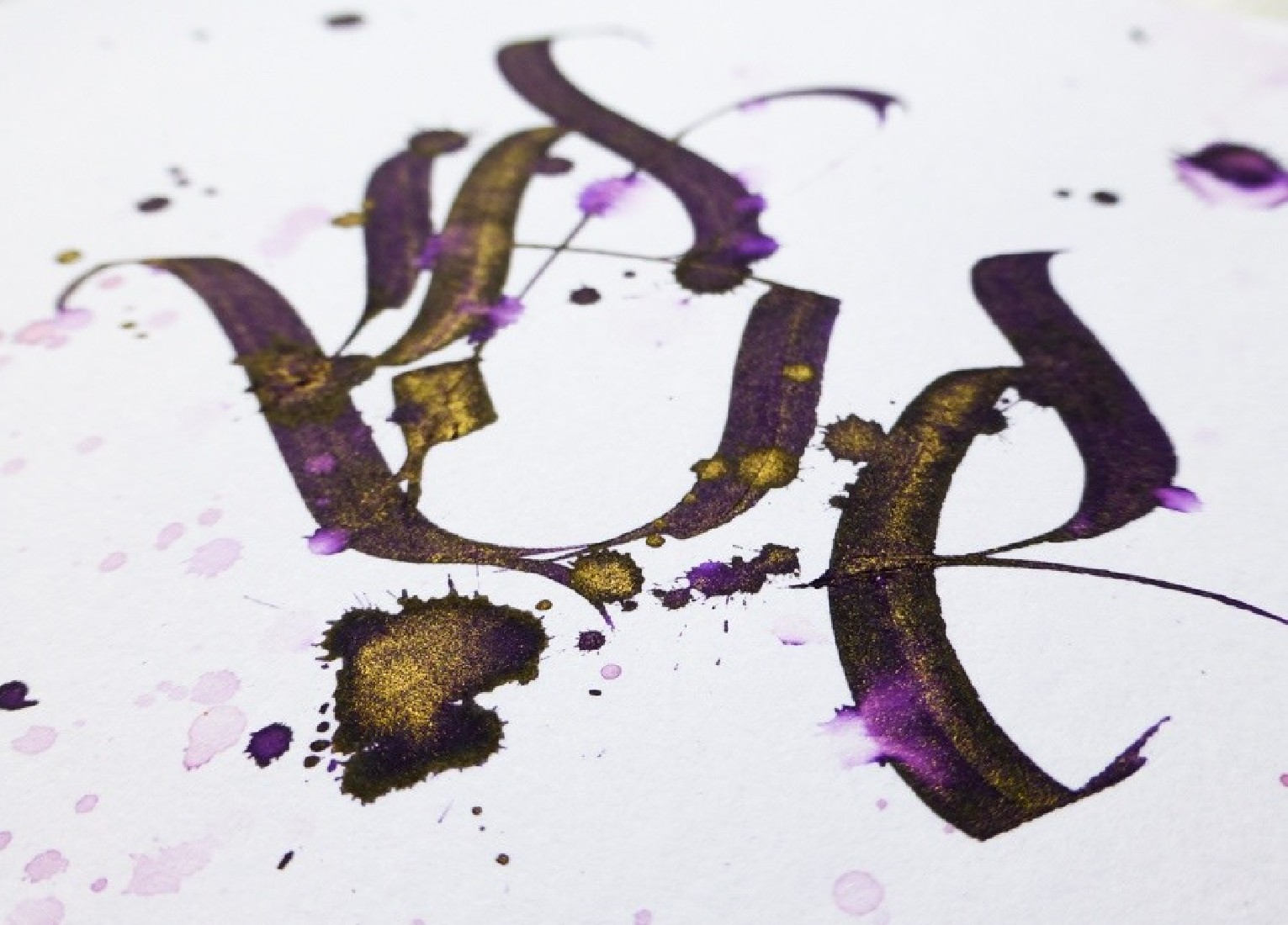 Diamine 50ml Purple Pazzazz Fountain pen shimmer ink bottle