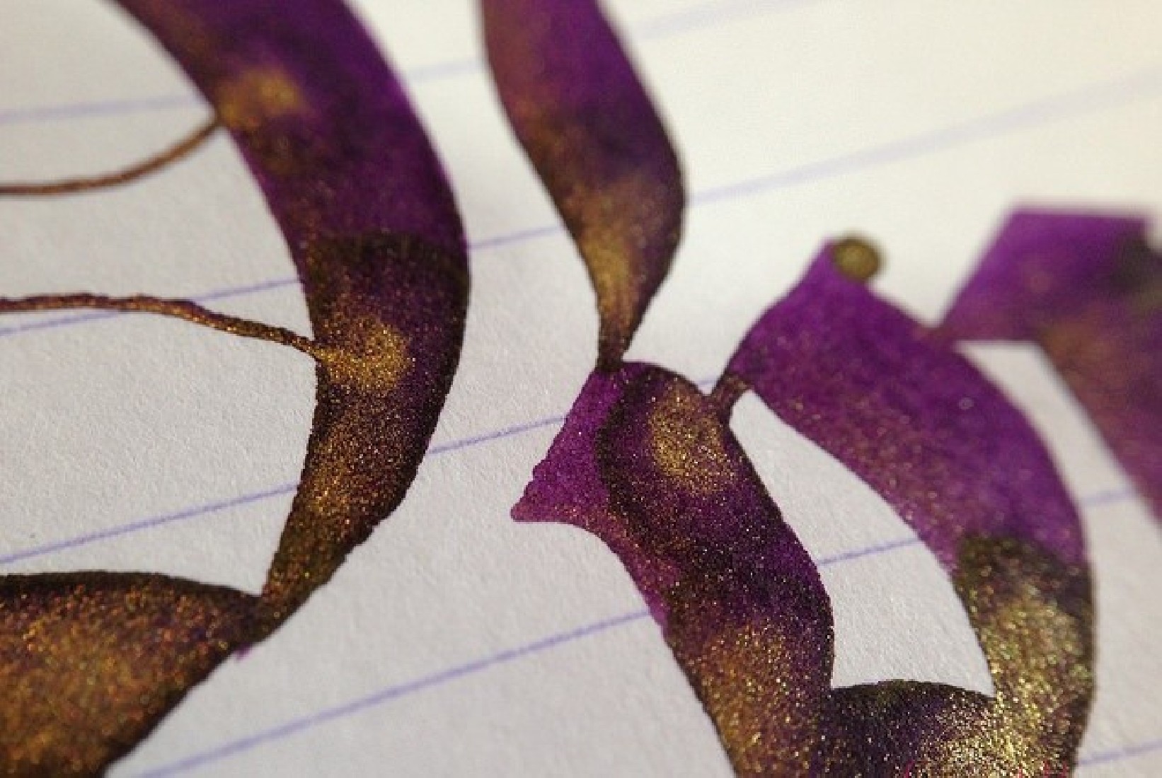 Diamine 50ml Purple Pazzazz Fountain pen shimmer ink bottle