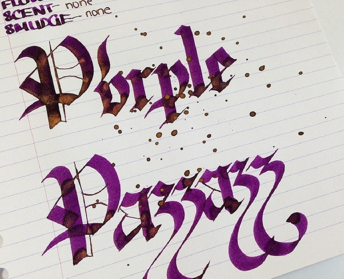 Diamine 50ml Purple Pazzazz Fountain pen shimmer ink bottle