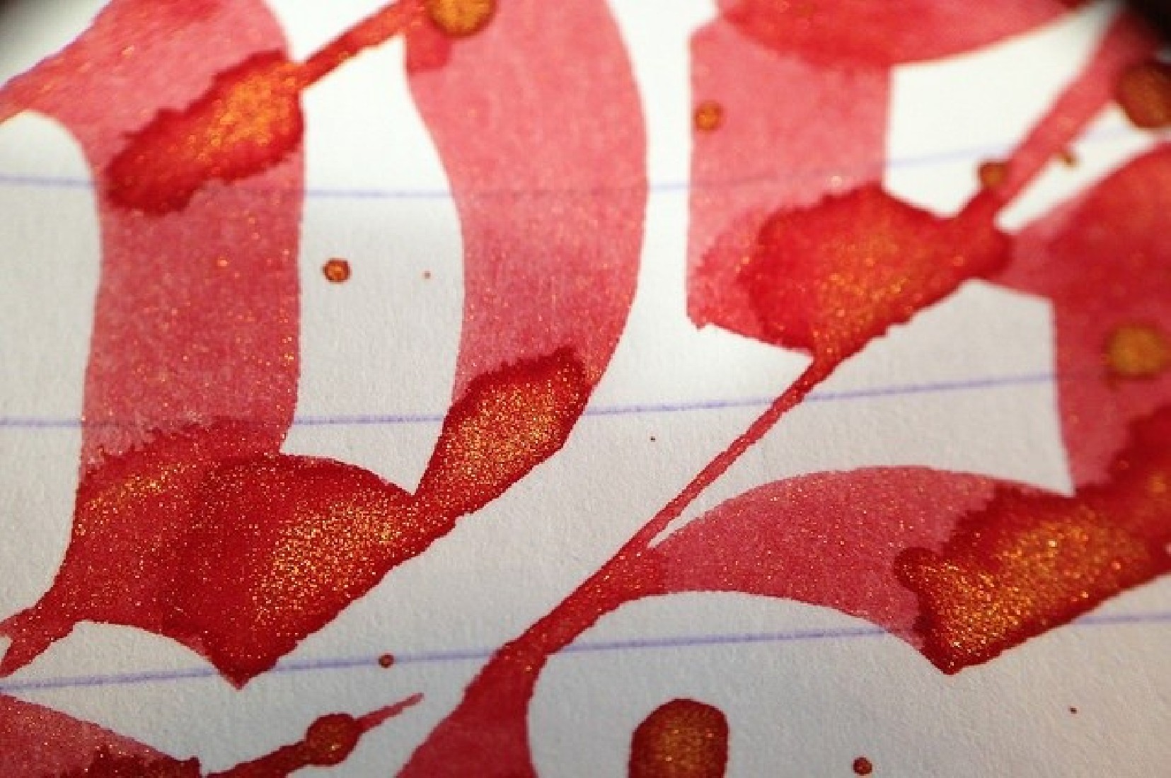 Diamine 50ml Red Lustre Fountain pen shimmer ink bottle
