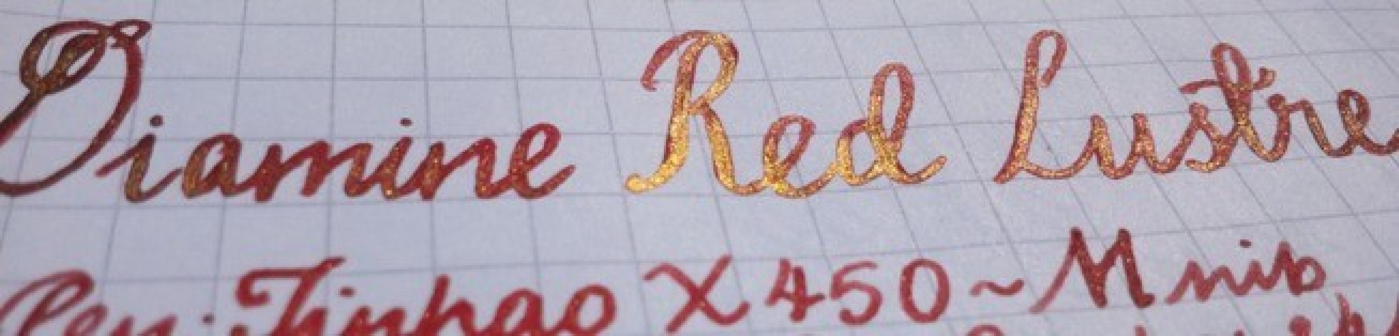 Diamine 50ml Red Lustre Fountain pen shimmer ink bottle