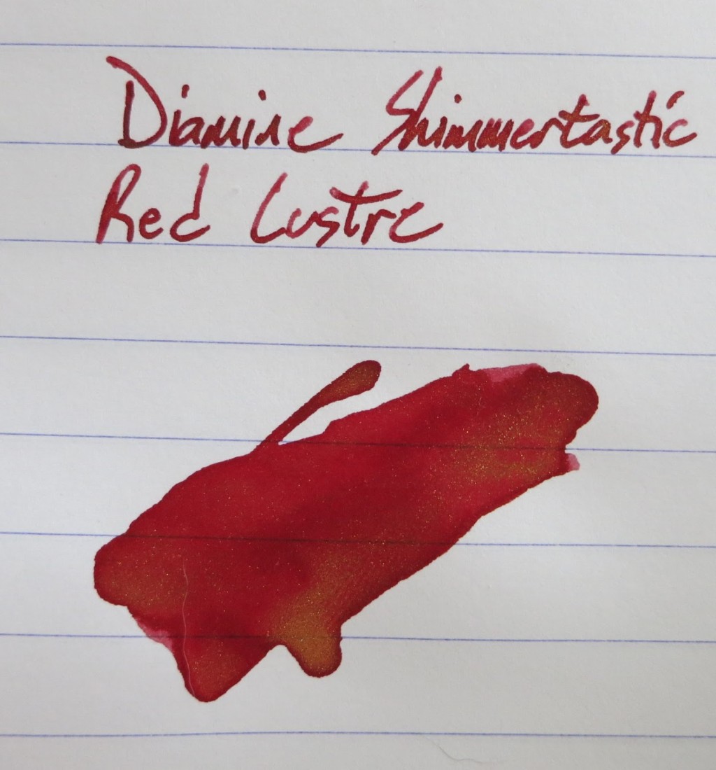 Diamine 50ml Red Lustre Fountain pen shimmer ink bottle