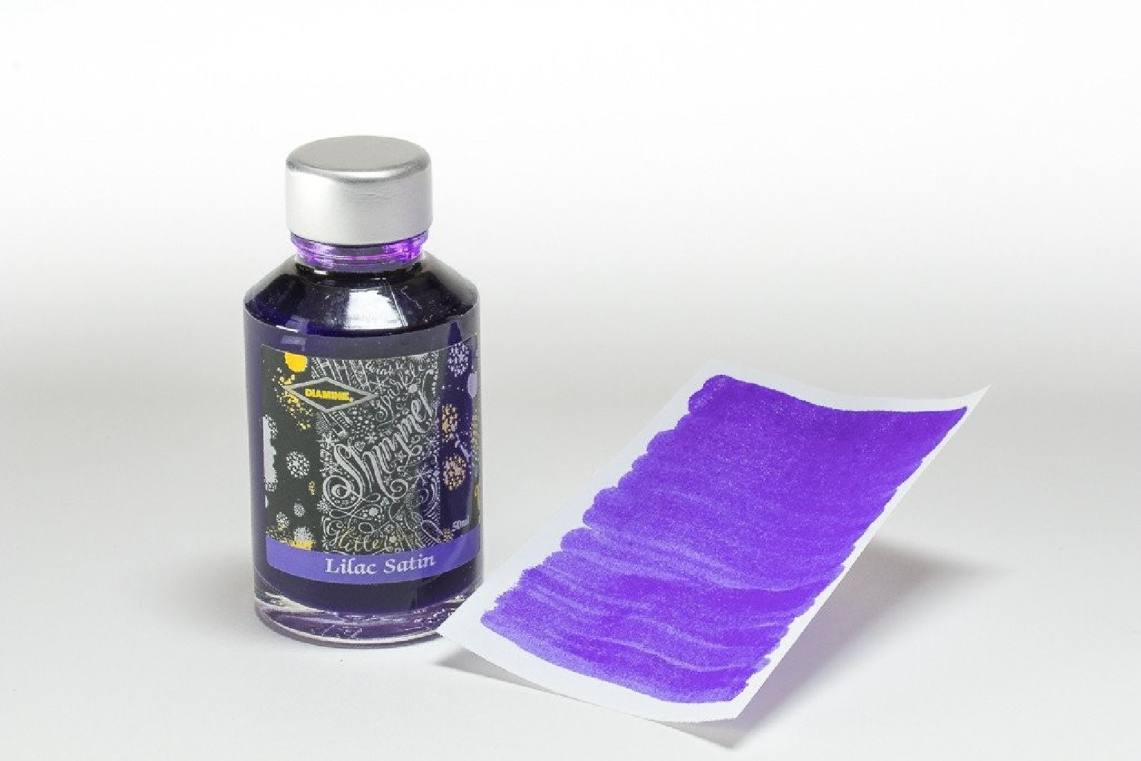 Diamine 50ml Lilac Satin Fountain pen shimmer ink bottle