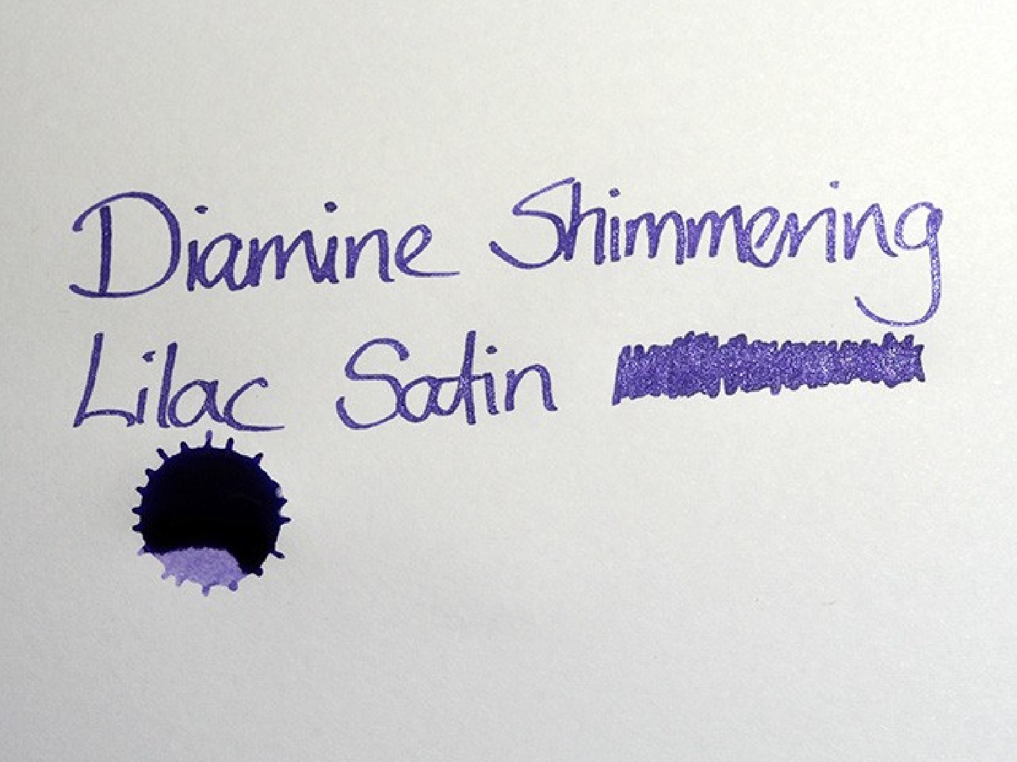 Diamine 50ml Lilac Satin Fountain pen shimmer ink bottle
