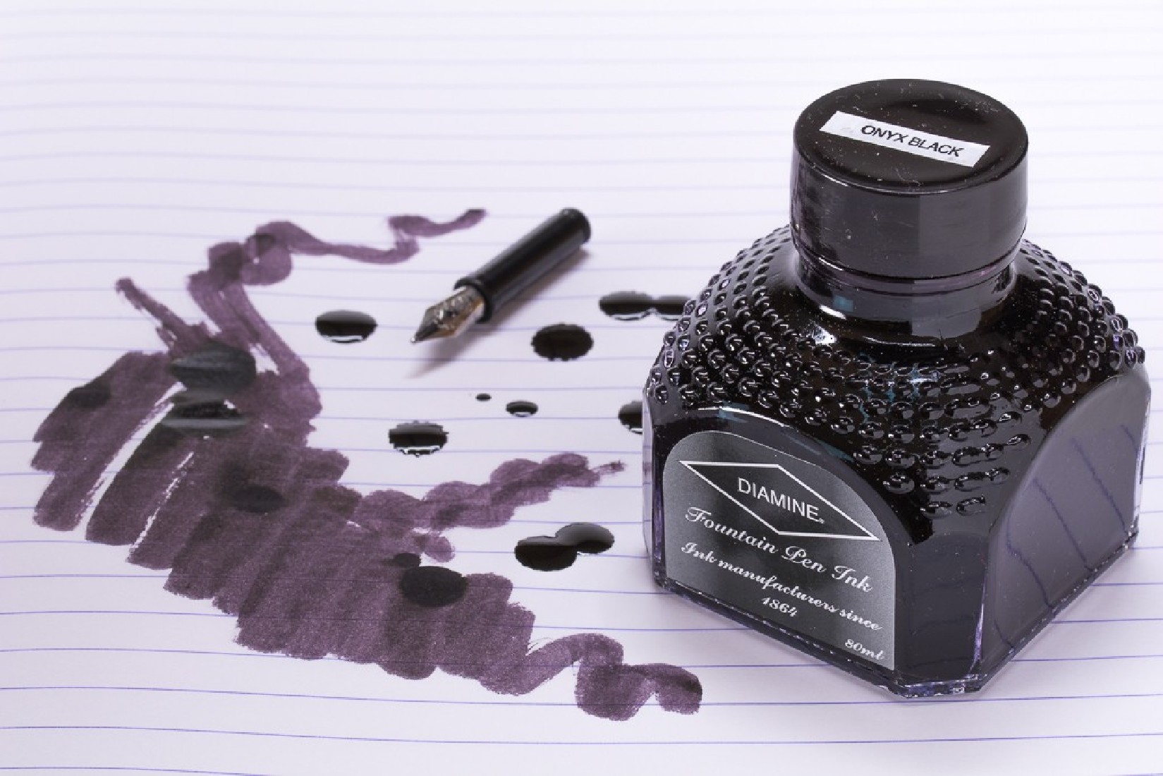 Diamine 80ml Onyx Black 060 Fountain pen ink bottle