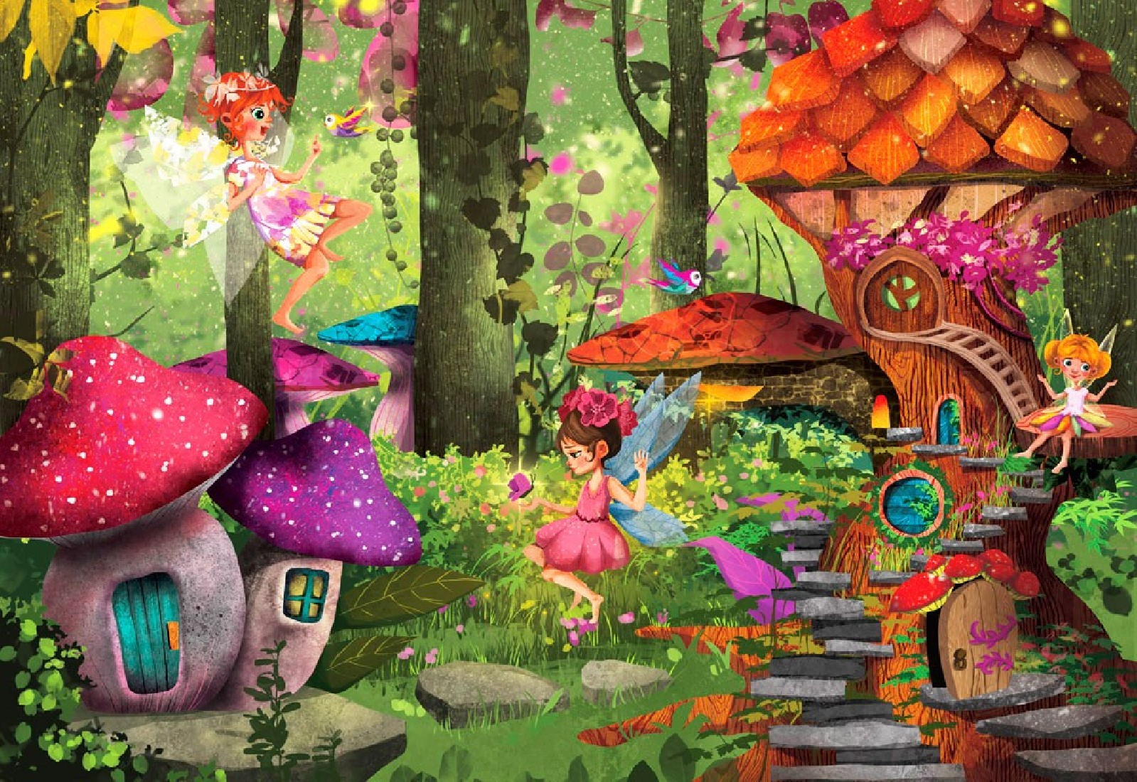 Puzzle (2 x 70τμχ.) Νεράϊδες του δάσους  ΕΛΛΗΝΟΕΚΔΟΤΙΚΗ