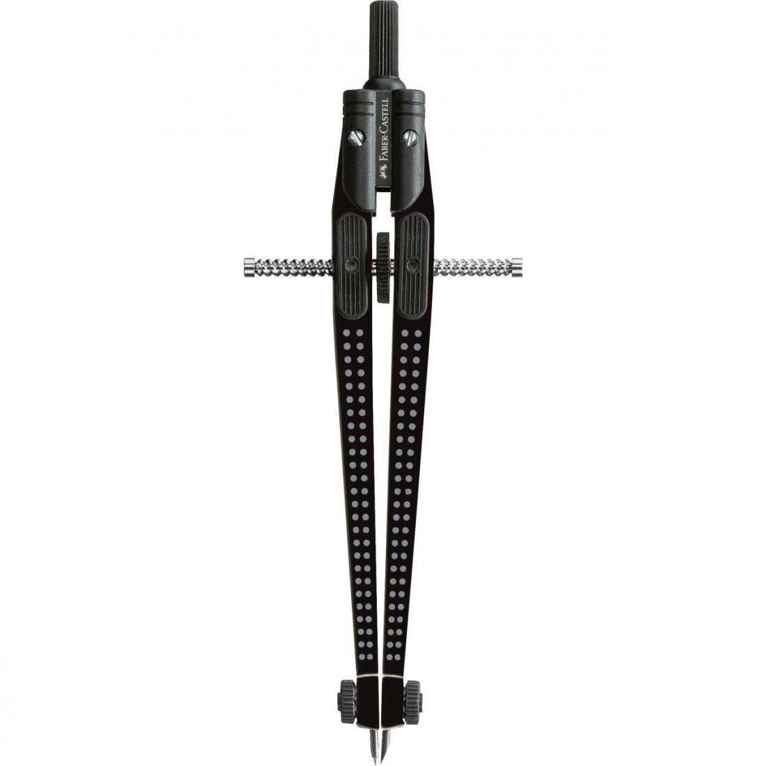  Faber Castell Διαβήτης με μηχανισμό εύκολης ρύθμισης Compass Grip Black174434