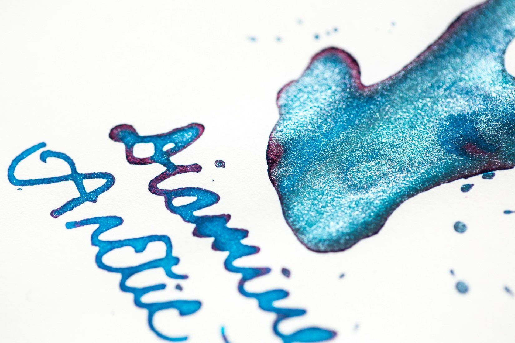 Diamine 50ml Arctic Blue Fountain pen shimmer ink bottle