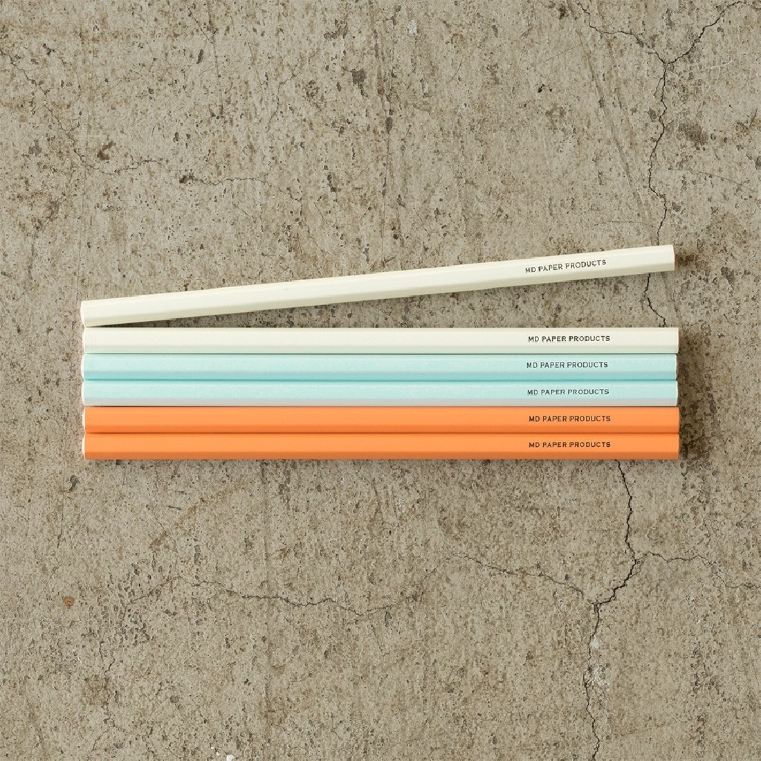 Midori MD pencils 6 pieces, B, coloured, 35323006
