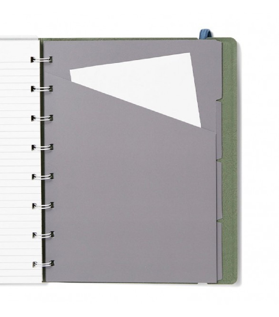 Filofax Notebook Refillable Ruled A5 Neutrals Jade 179526
