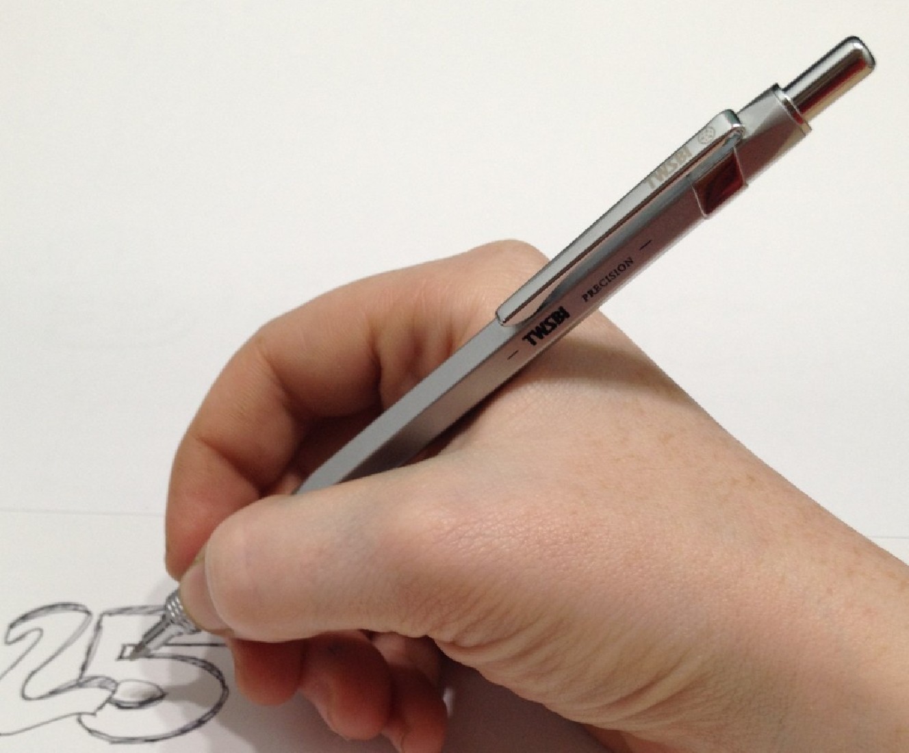 TWSBI Precision Ballpoint 1.0mm, Matt Silver