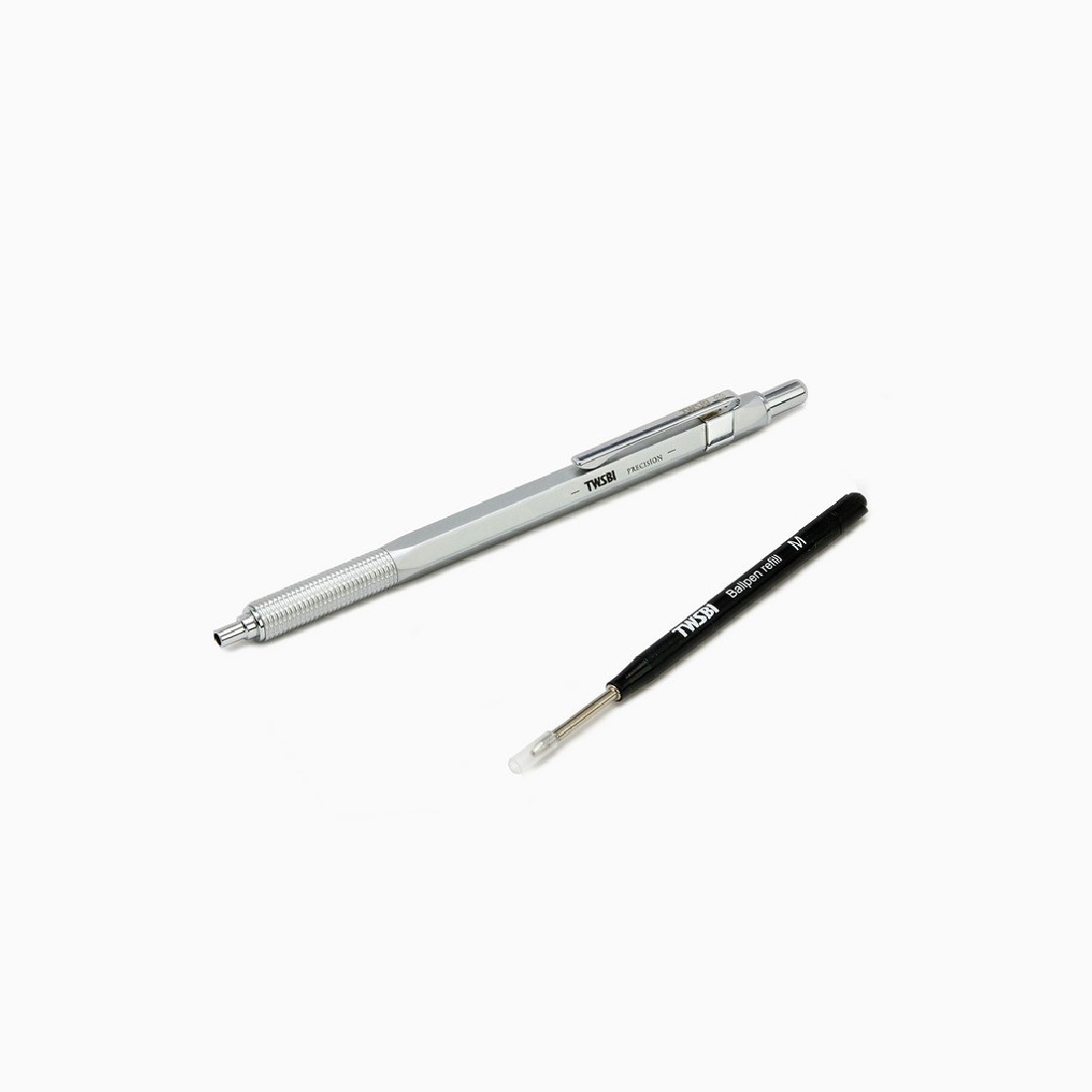 TWSBI Precision Ballpoint 1.0mm, Matt Silver
