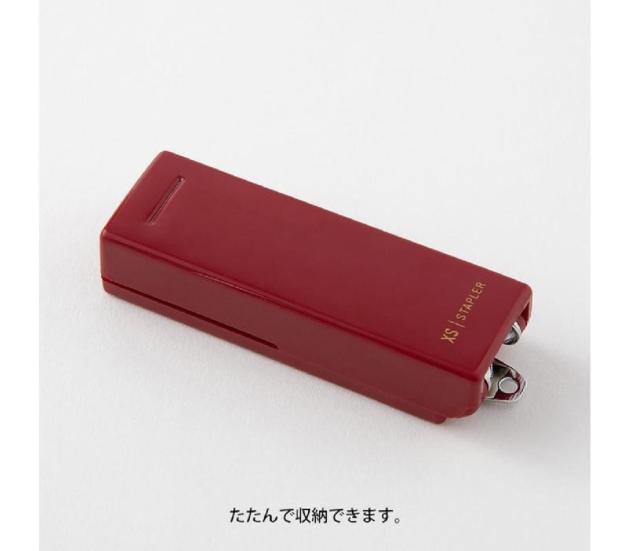 Midori XS (extra small) stapler Dark Red 35524006