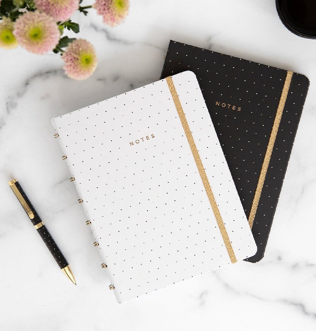 Filofax notebook refillable ruled Moonlight A5 179520