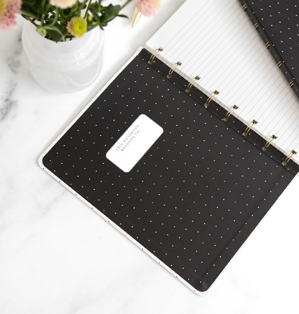 Filofax notebook refillable ruled Moonlight A5 179520