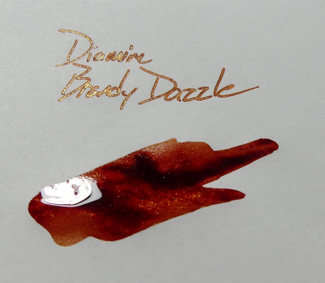 Diamine 50ml Brandy Dazzle Fountain pen shimmer ink bottle