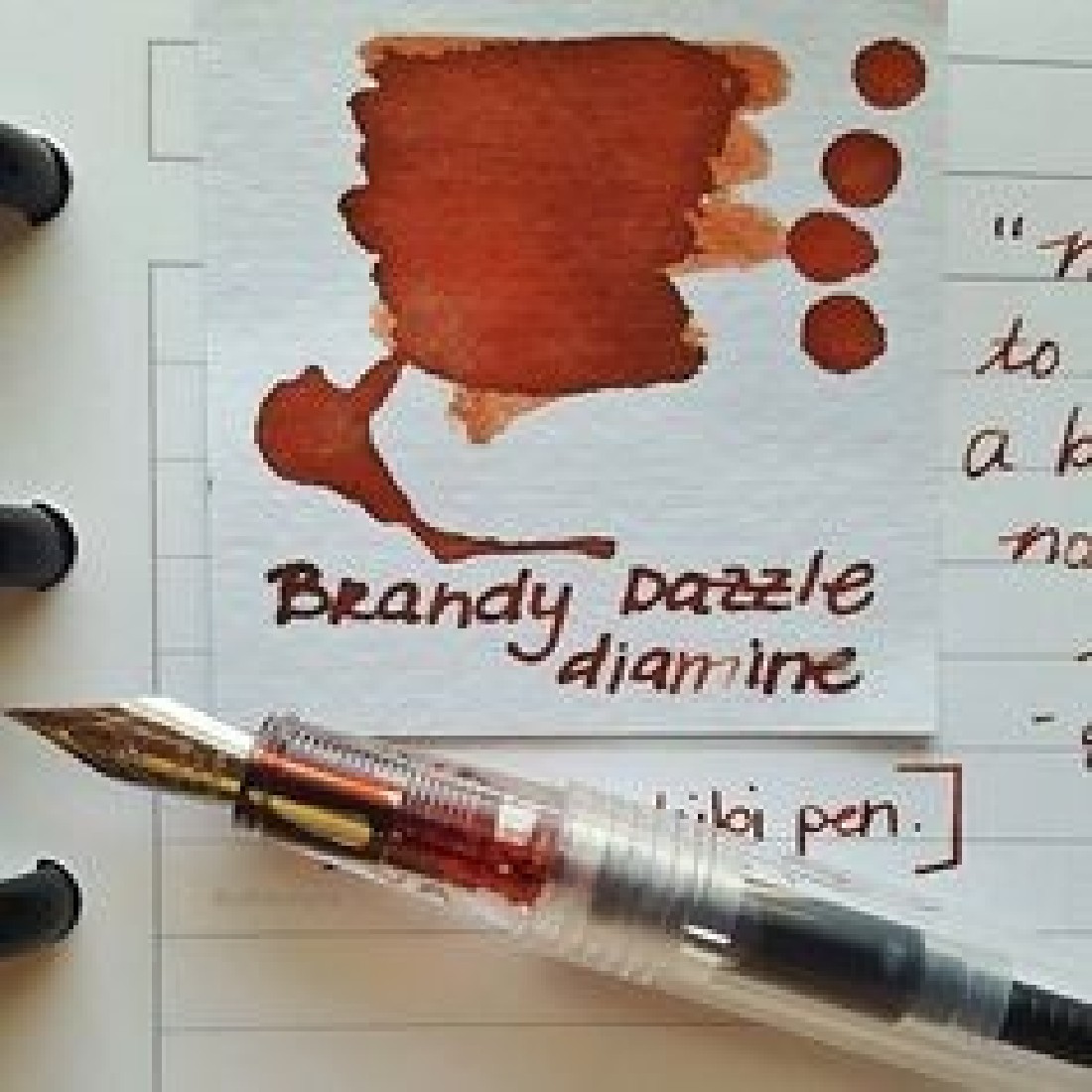 Diamine 50ml Brandy Dazzle Fountain pen shimmer ink bottle