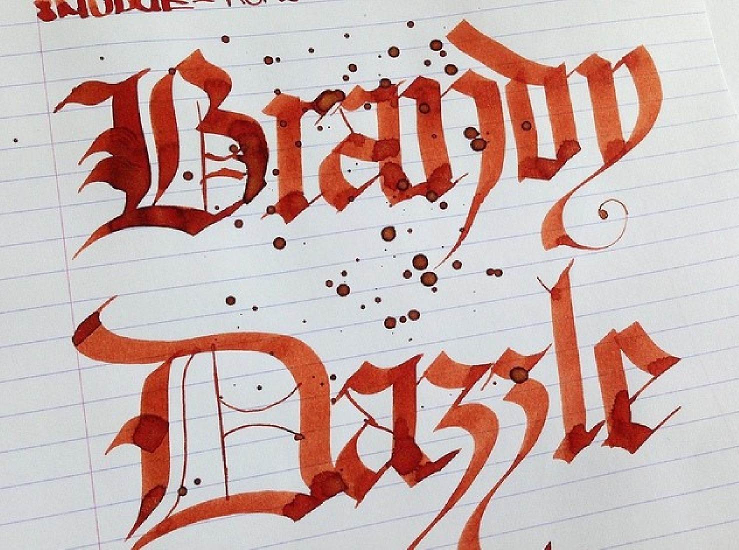 Diamine 50ml Brandy Dazzle Fountain pen shimmer ink bottle