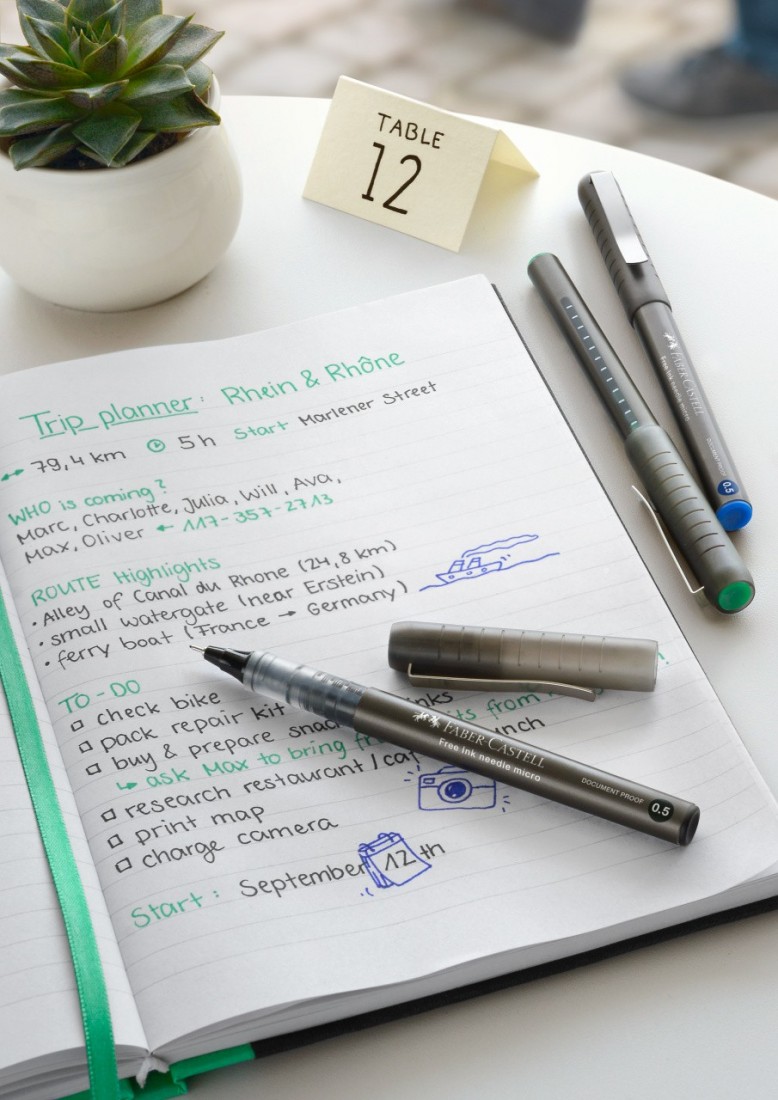 Στυλό Free Ink Needle Fine 0,7 Green Faber Castell