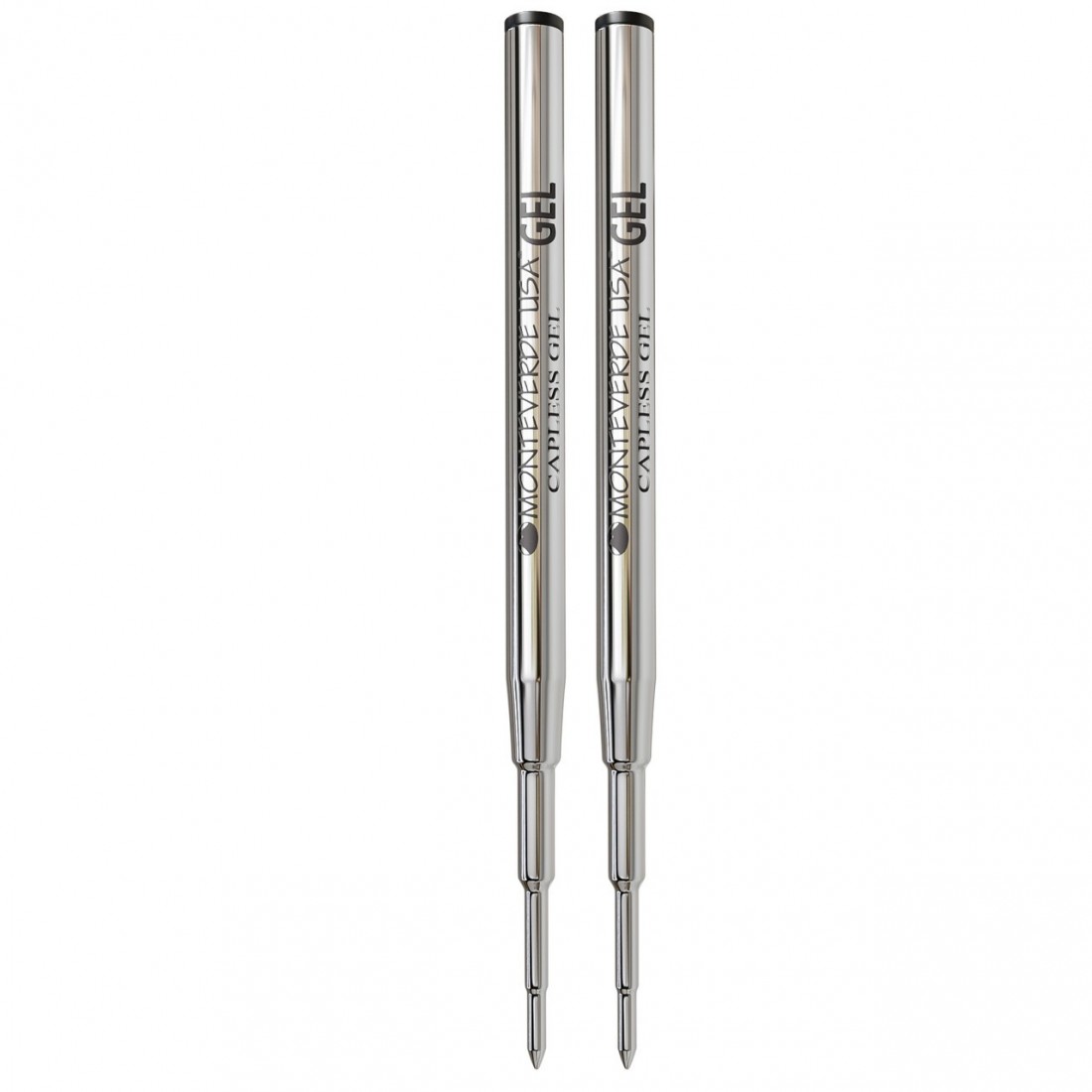 Monteverde Capless Gel Refill To Fit Montblanc Ballpoint Pens, Medium, 2pcs, M432.