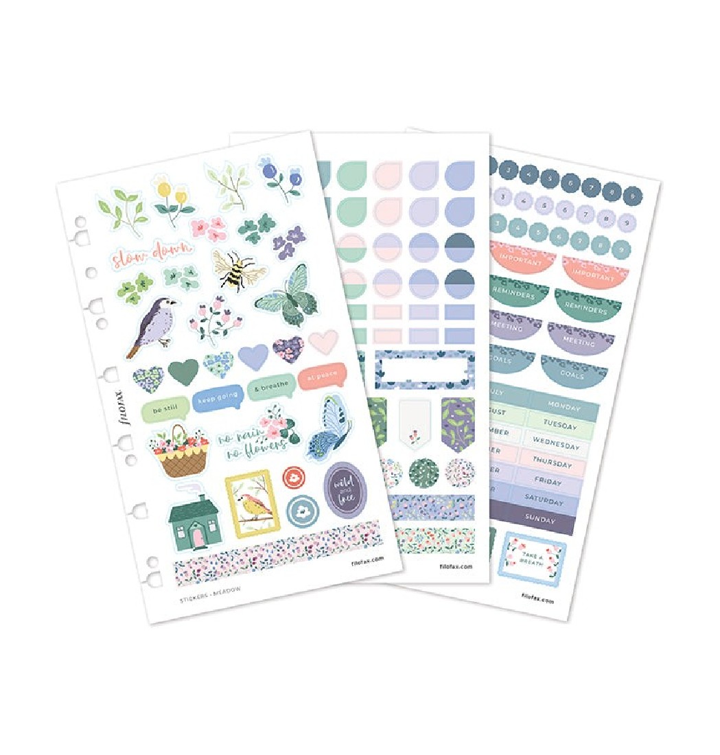 Meadow Blue Stickers 132969 Filofax