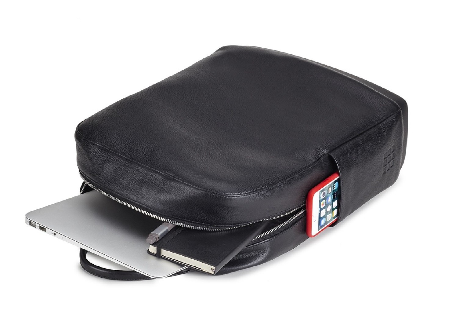 Moleskine Classic Black Leather  for Digital Devices  Backback
