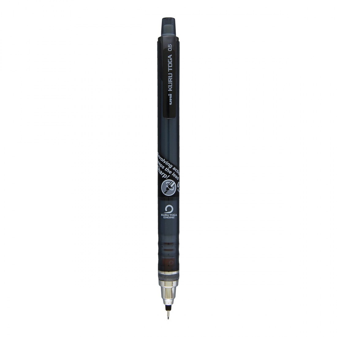 Uni-Ball Kurutoga M5-450T Mechanical Pencil 0.5mm, Smoke Grey