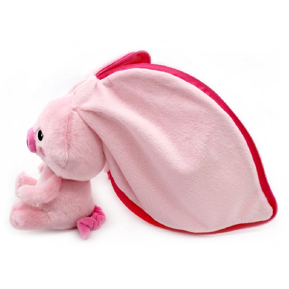 Piglet the pig/radish plush toy - Flipetz 80109 Les Deglingos