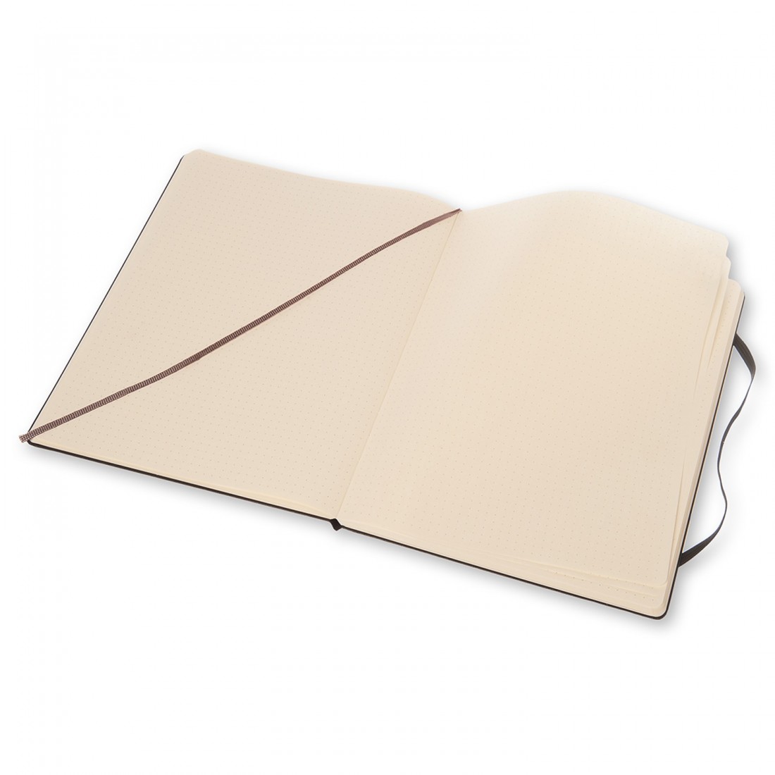 Notebook Extra Large 19x25 Dotted Black Hard Cover  Moleskine