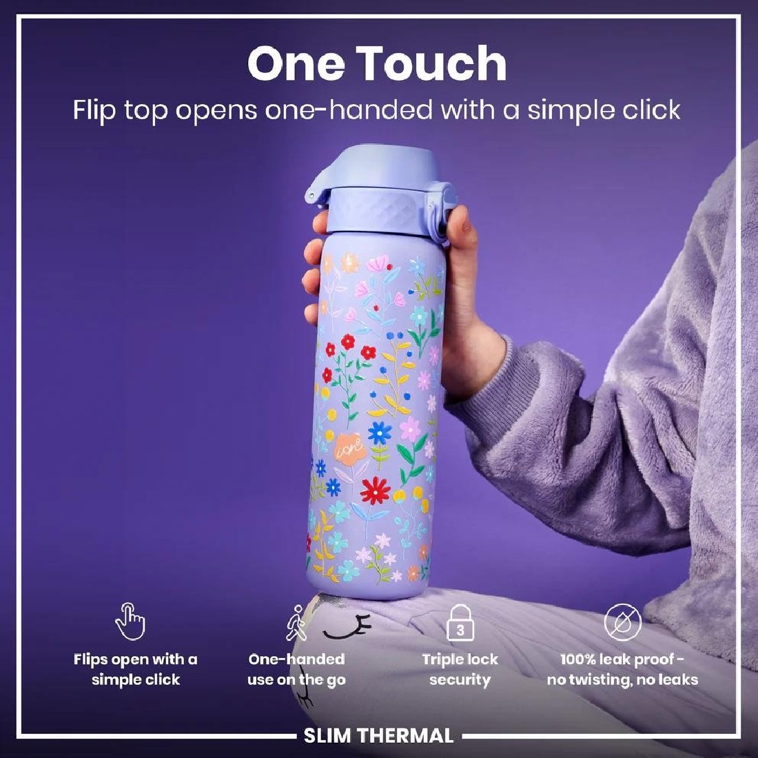 Παγούρι Μεταλλικό Θερμός 500ml Ditsy Floral ION8
