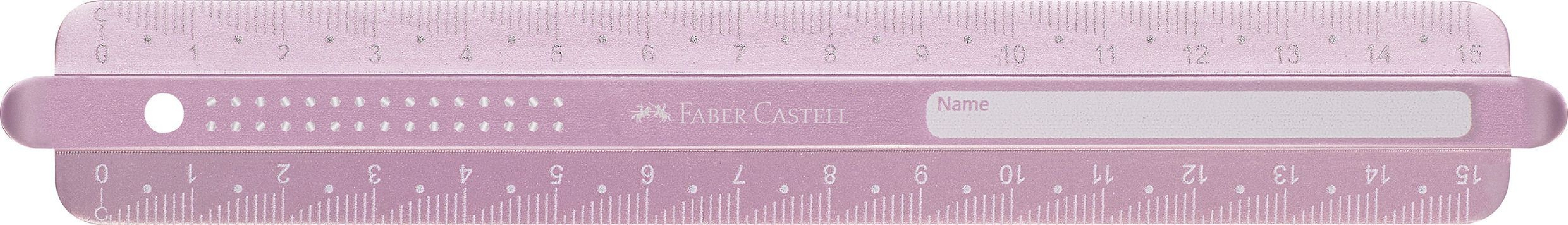 Χάρακας 15cm sparkle metallic edition 172075 Faber Castell