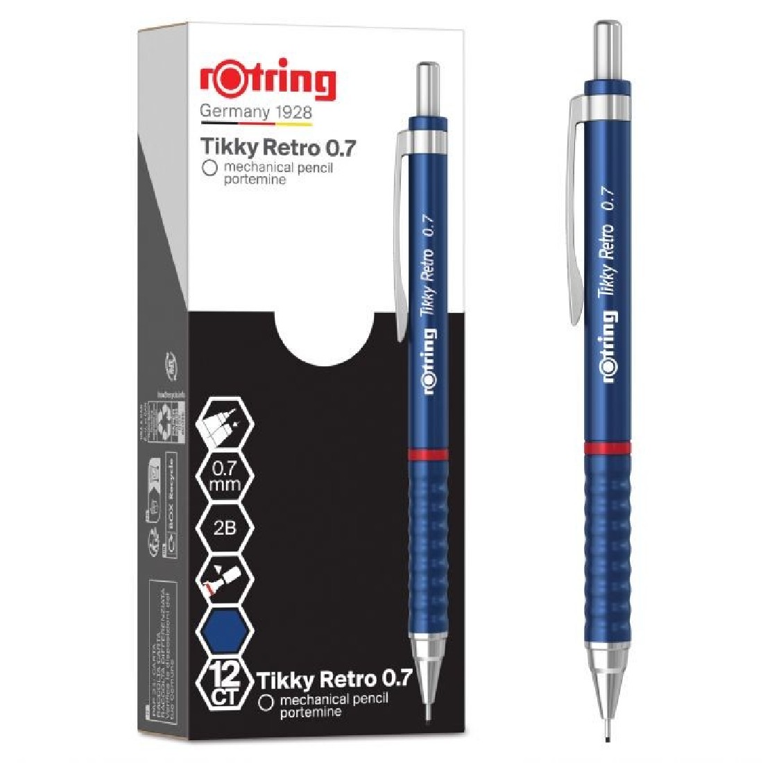 Rotring Tikky Retro 0.7mm Blue Mechanical Pencil