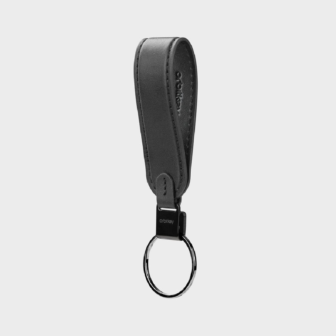 Orbitkey Loop Keychain Leather Black PLK1-BLK-101