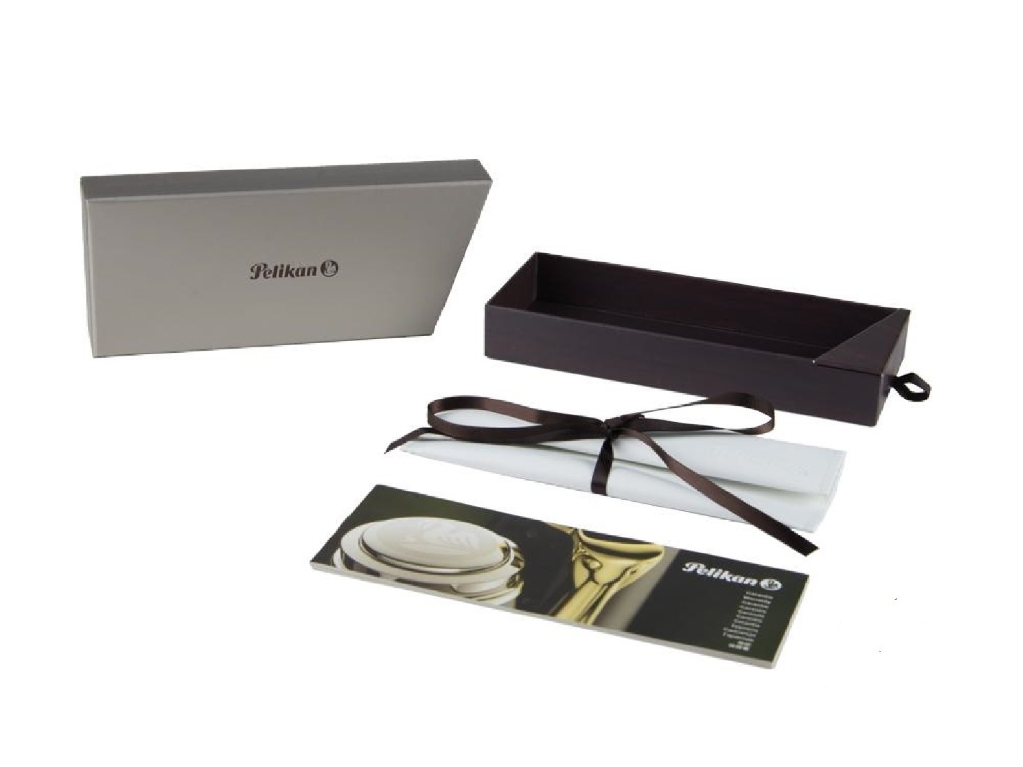 Pelikan M215 black, with silver rings, fountain pen