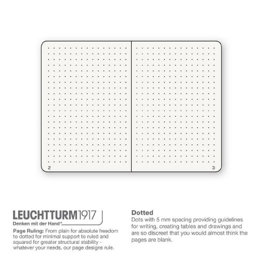 Leuchtturm 1917 Notebook A5 411p Forest Green Dotted Hard Cover