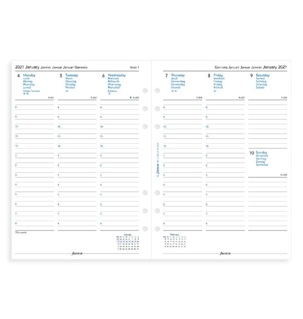 Filofax Organiser Metropol A5 Black  026968 FX