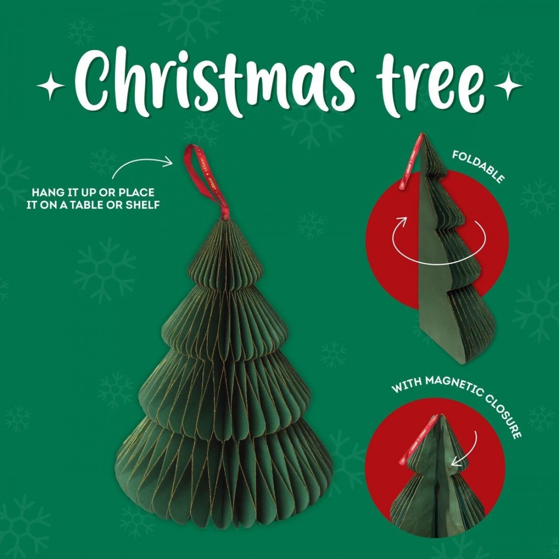 Foldable paper Xmas Tree Legami