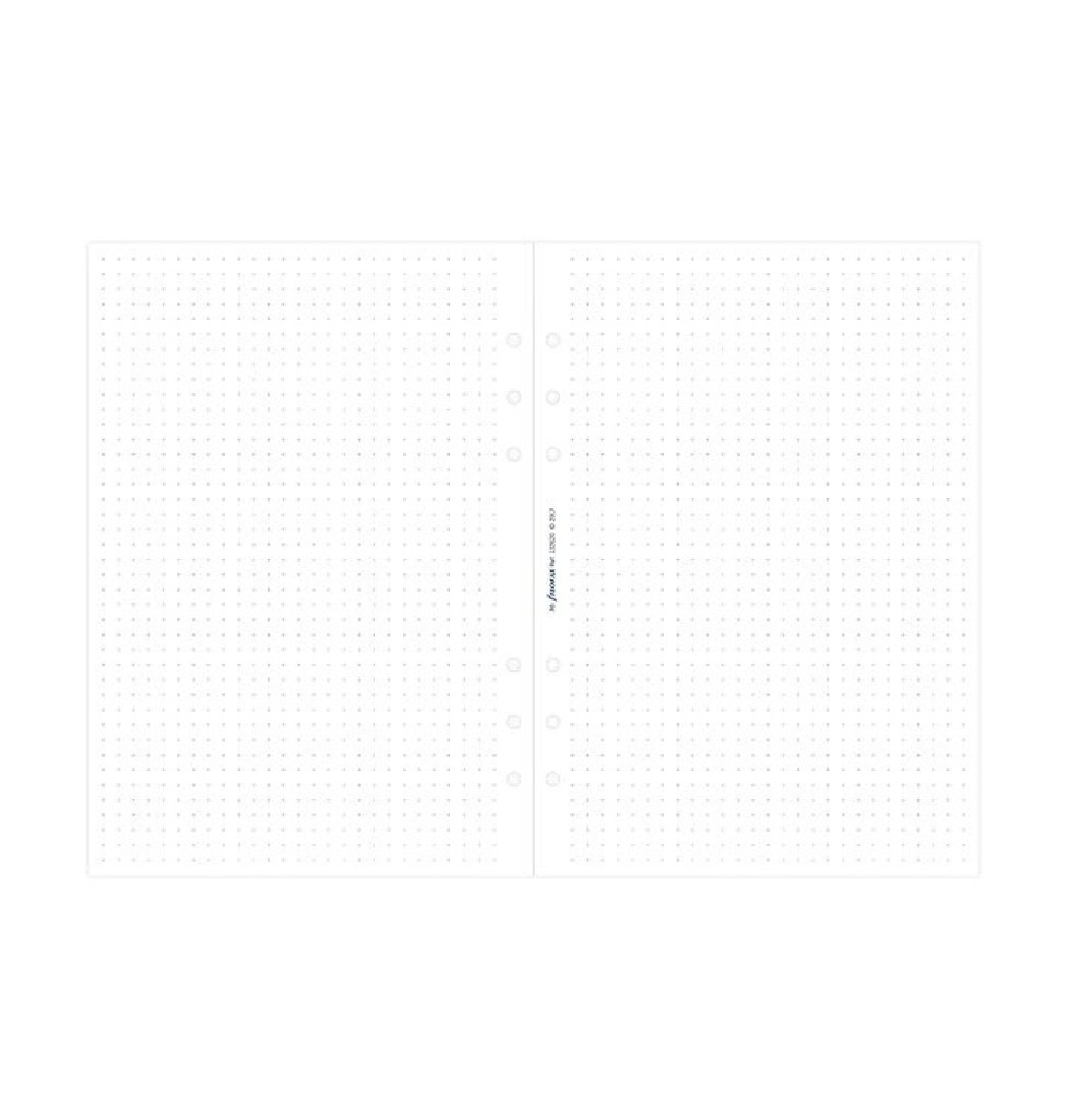 Filofax Refill A5 white dotted paper 132620.